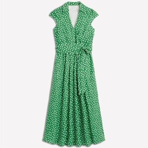 Boden Polka Dot Wrap Front Cotton Dress🍒🍒🍒